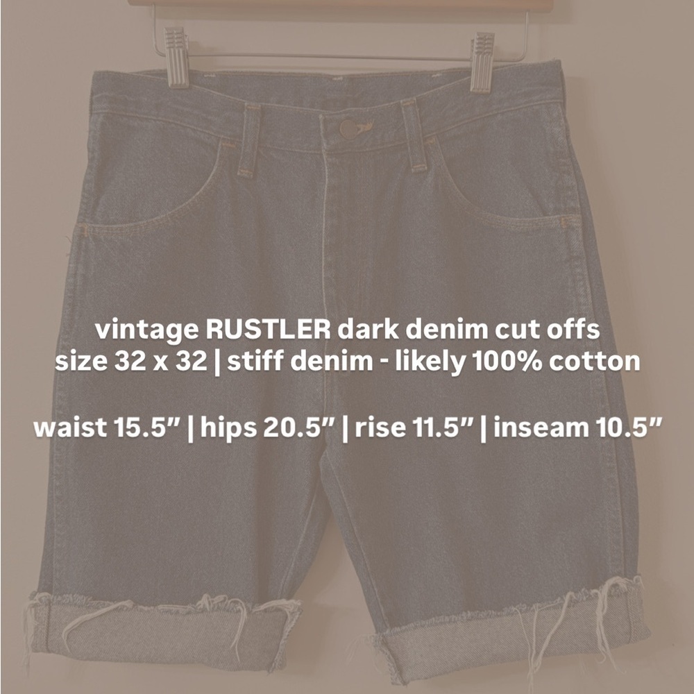 ✂️ vintage RUSTLER denim cut offs - Picture 6 of 6